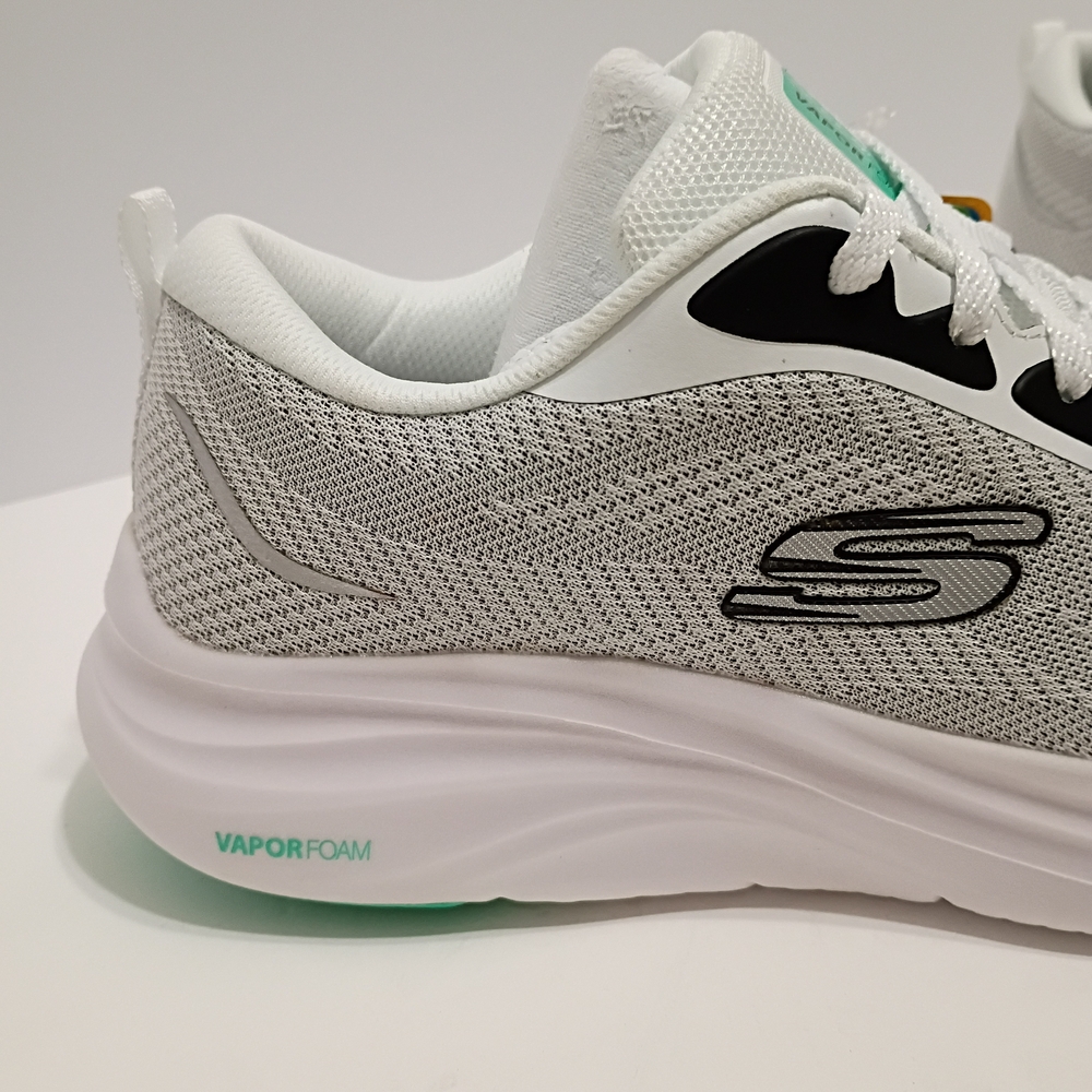 Skechers Vapor Foam Smooth Ride Women's White Vegan Sneakers - Picture 6 of 13